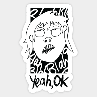 Yeah, OK (female) Sticker